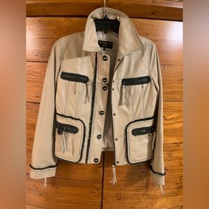 Beautiful handmade leather jacket by Leonardo. A Canadian company.